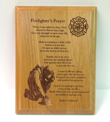 Firefighter's Prayer Plaque