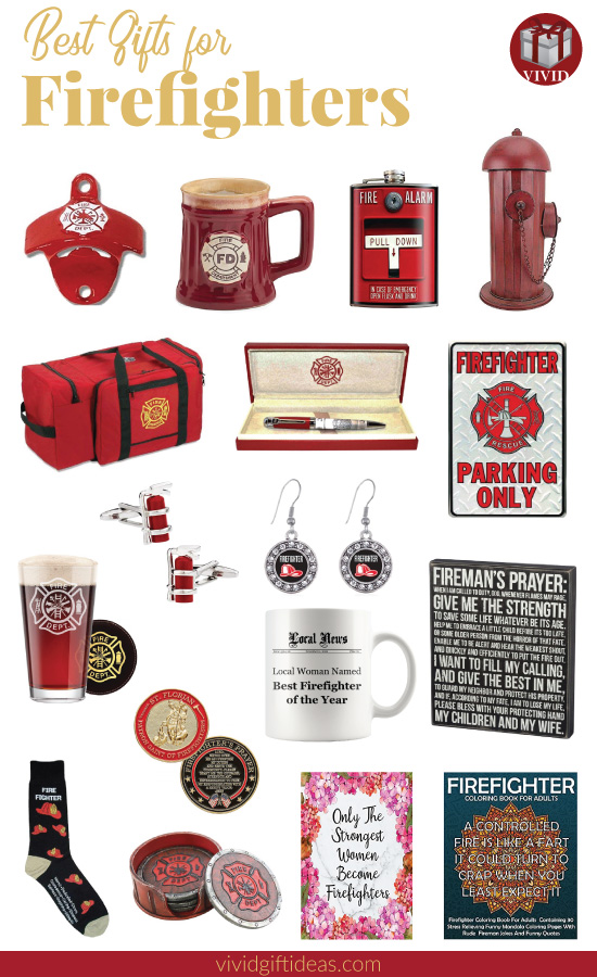 A collection of some of the best gifts for firefighters. These ideas are great for the fireman or firewoman's birthday, graduation, Christmas, etc.