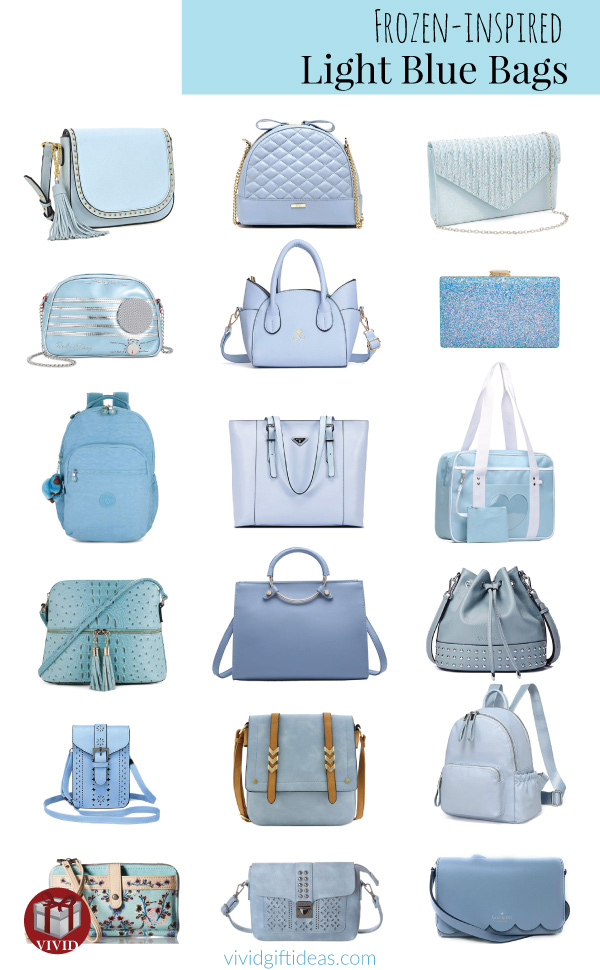 Frozen Light Blue Bags Collection