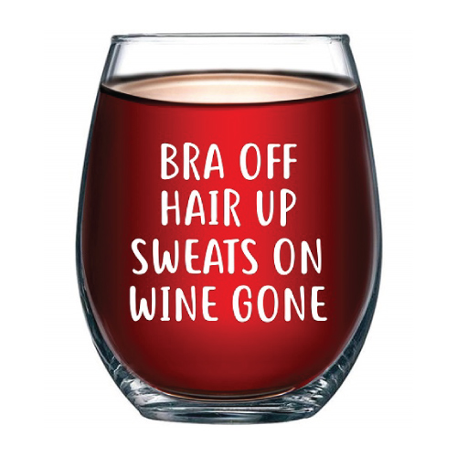Wine Gone Funny Wine Glass for Women