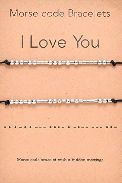 I Love You Morse Code Matching BraceletsÂ 