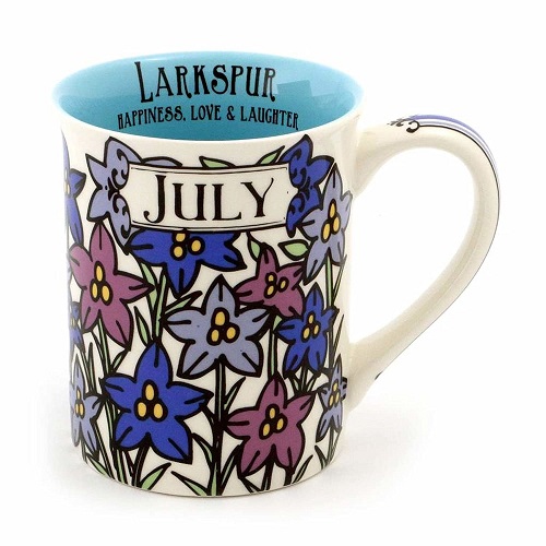 July Birth Flower Mug