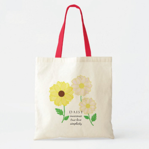 Daisy Birth Month Flower Bag