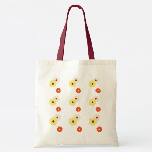 Daisy Floral Pattern Tote Bag