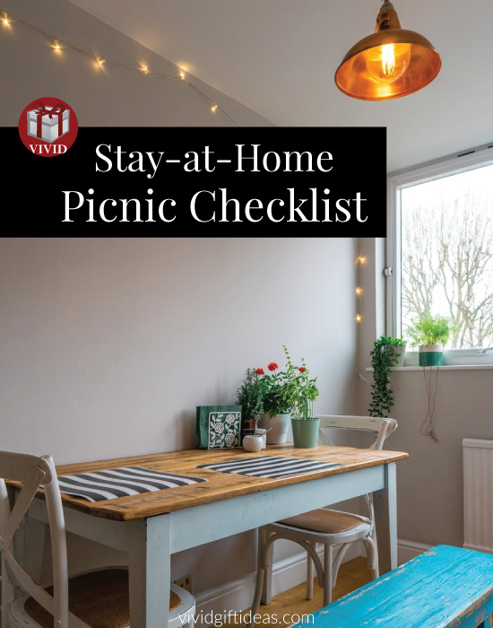 Stay at Home Picnic Checklist