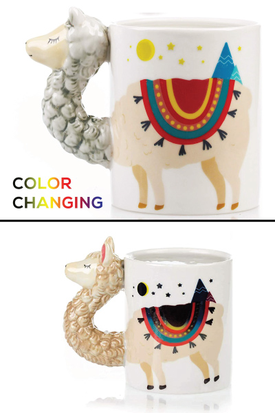 Color Changing Llama Mug