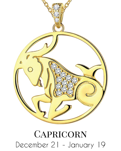 Capricorn Zodiac Constellation Necklace