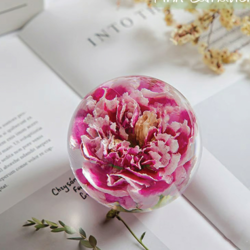 Real Flower Resin Paperweight