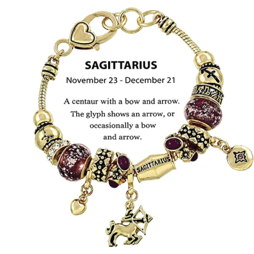 December Zodiac Charm Bracelet