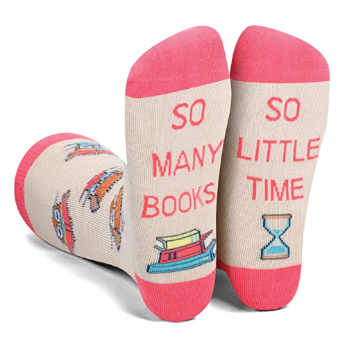 Funny Reading Book Themed Socks