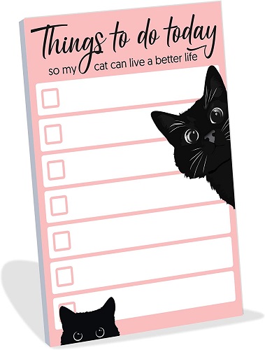 Funny Cat Small to Do List Sticky Notes