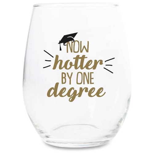 Hotter by One Degree Wine Glass