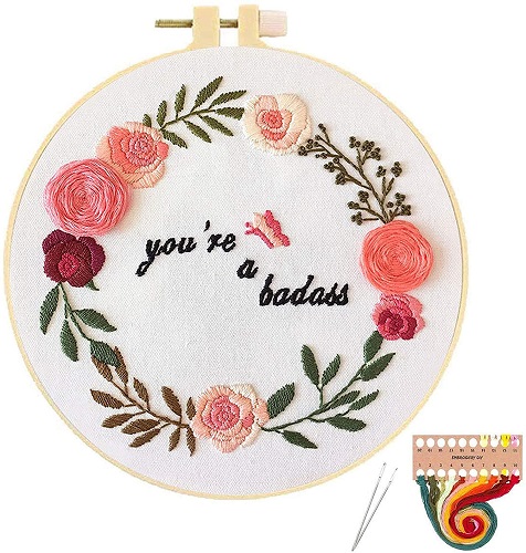 Motivational Embroidery Kit Set