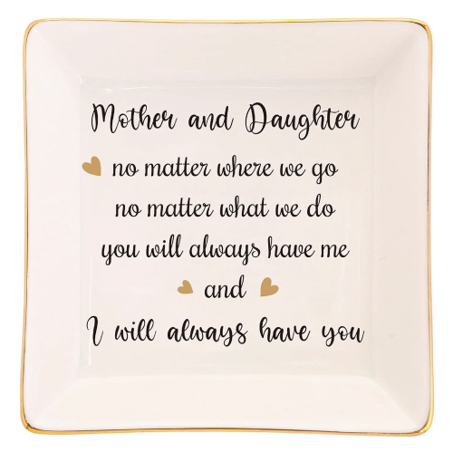Mother-Daughter Quote Decorative Jewelry Tray
