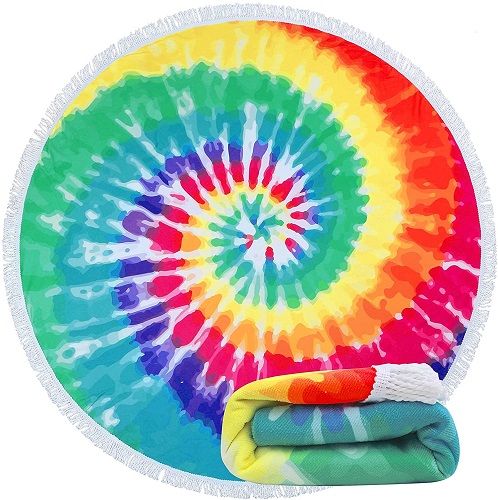 rainbow beach towel