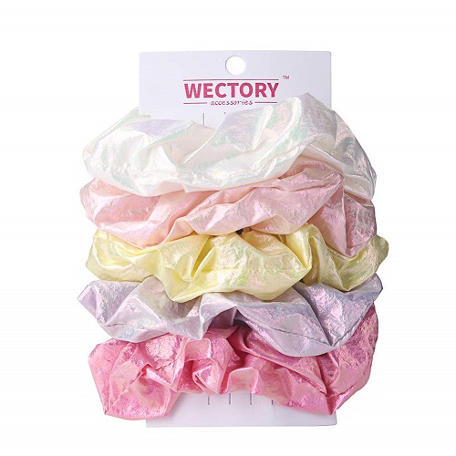 WECTORY 5Pcs Large Size Hair Scrunchies