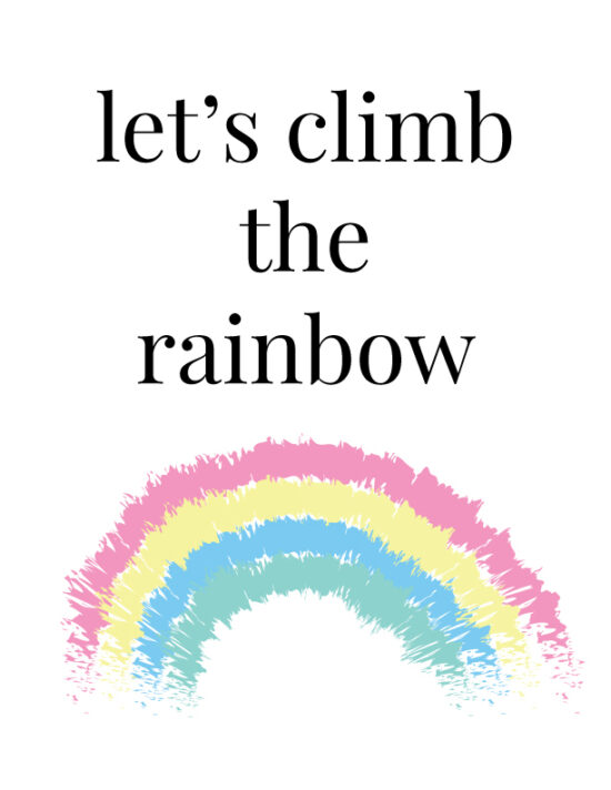 let's climb the rainbow