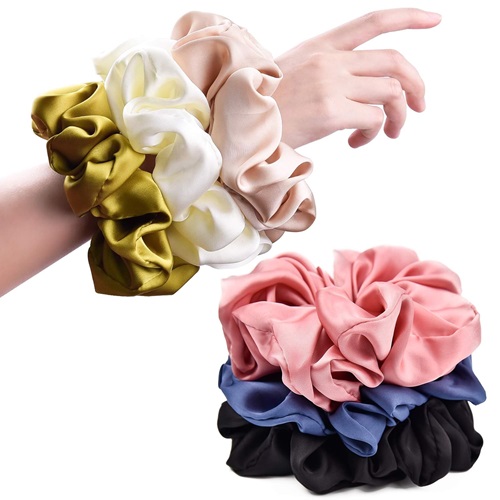 Big Real Silk Scrunchies