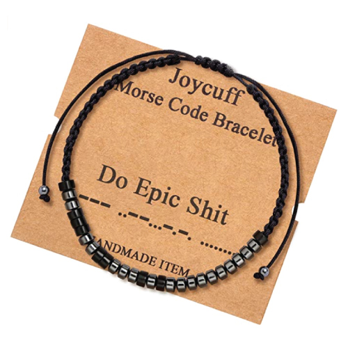 Inspirational Morse Code Bracelet
