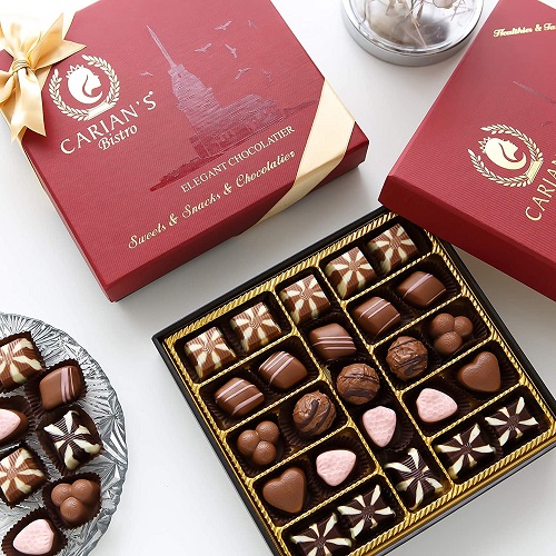 Carianâs Bistro Chocolatier Luxury Assorted Gourmet Chocolate Gift Box