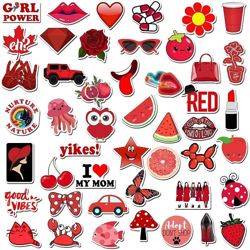 red stickers