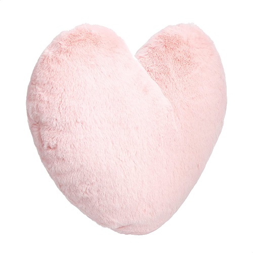 pale pink heart pillow