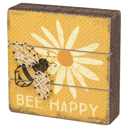 bee happy sign