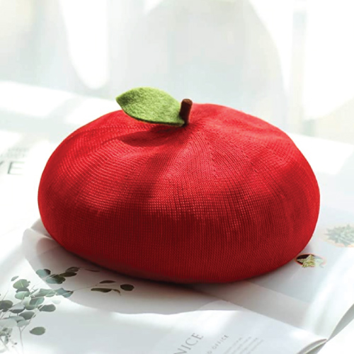 cute red fruit beret 