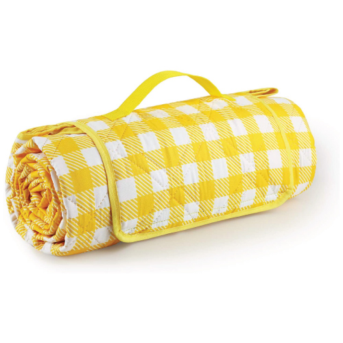 yellow picnic blanket