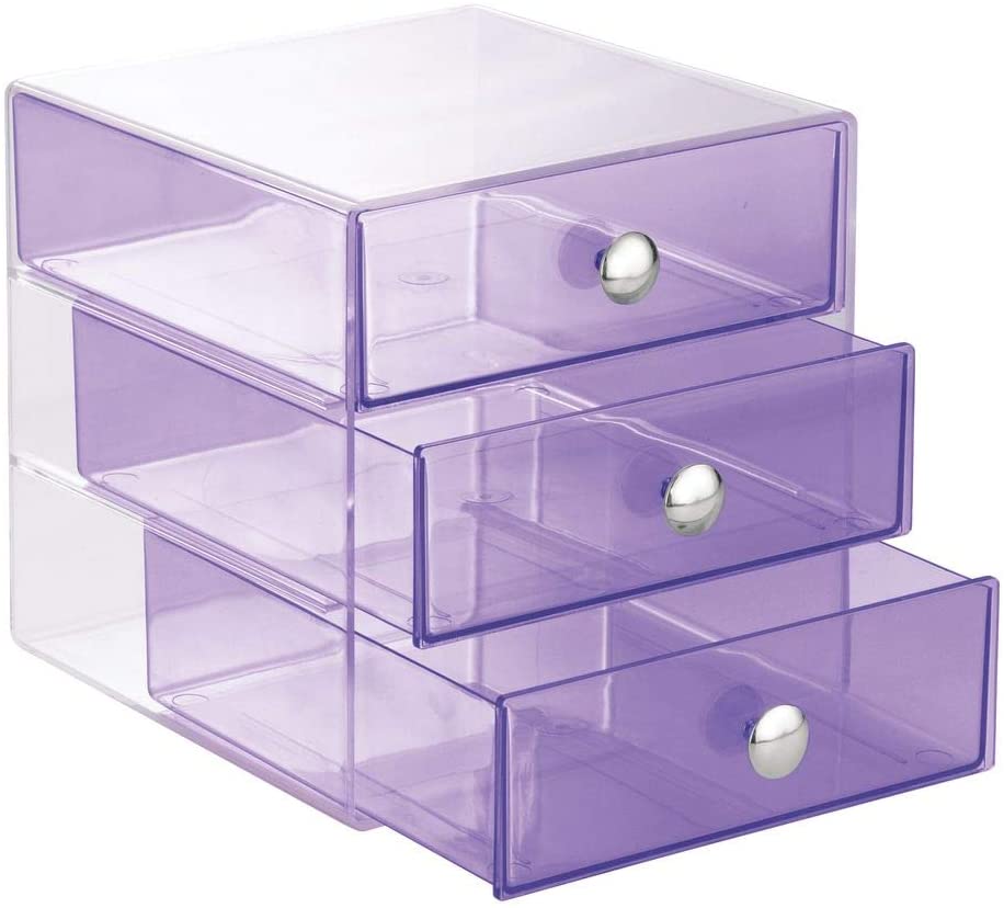 purple hue clear drawers