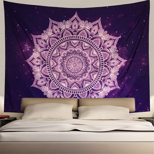 purple wall art tapestry 