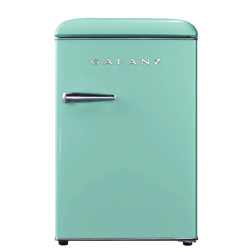 small mint color fridge
