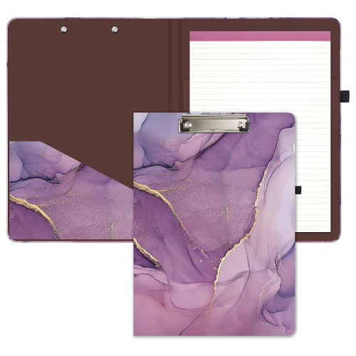 purple marble notepad