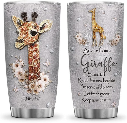 Giraffe Advice Tumbler Cup