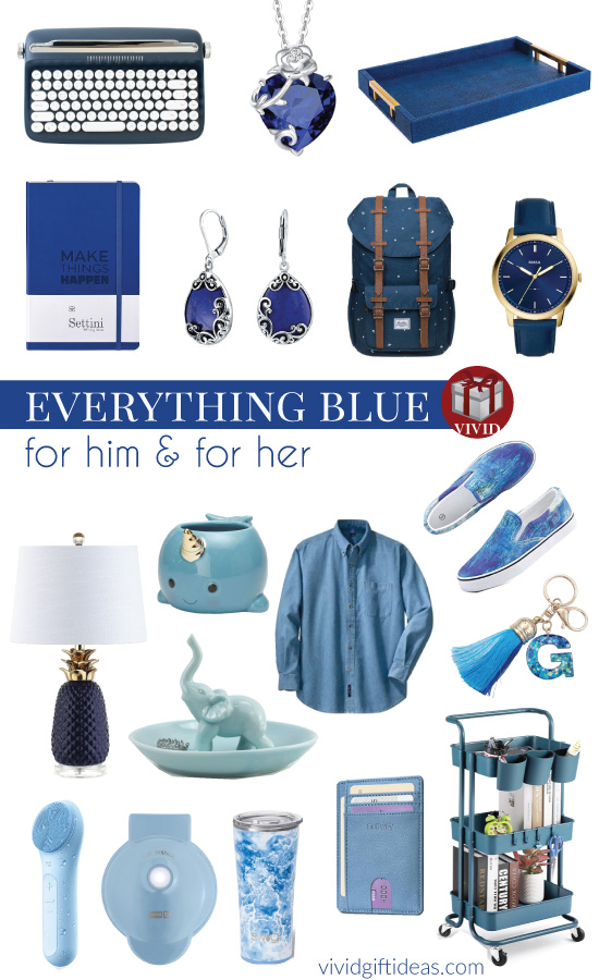 Stuff in blue color