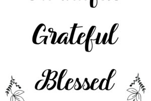 Fall Thankful Quotes Poster Printable