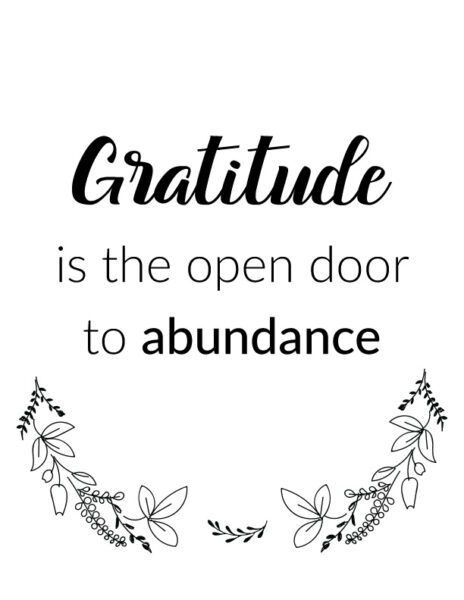 Gratitude quote poster