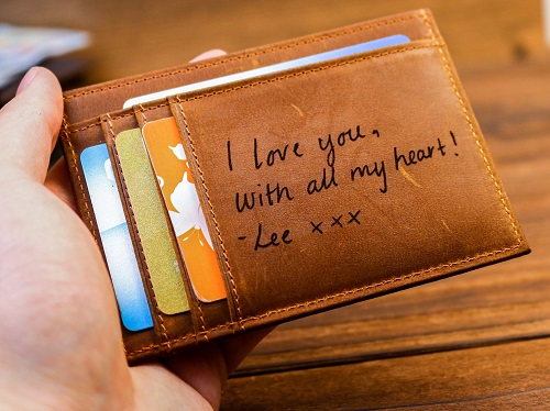 Engraved Wallet for Husband