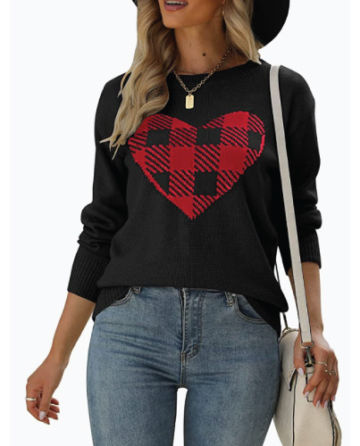 Valentines Day Outfit Heart Sweater